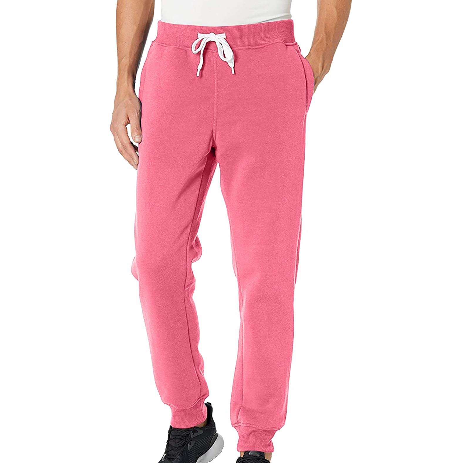 Big and Tall Men's Fleece Sweatpants - Elastic Waist Jogger Pants for Running, Workout & Lounge Wear - Comfortable Athletic Track Pants for Casual & Sports Activities