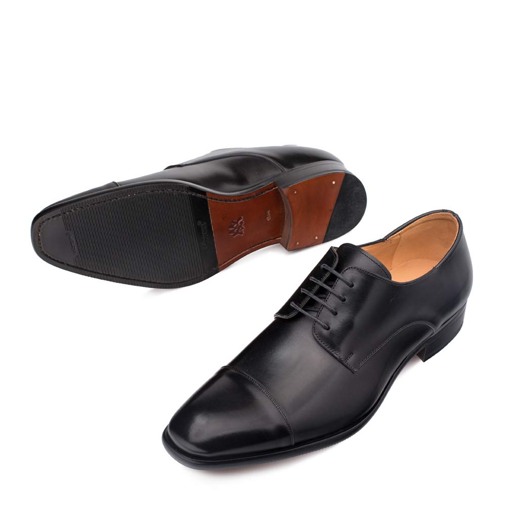 Mezlan Republic Men's Luxury Dress Shoes - Genuine European Calfskin Leather Handcrafted in Spain - Formal Oxford Shoes for Business & Wedding - Medium Width (D) - Premium Hand-Finished Leather Shoes for Professionals