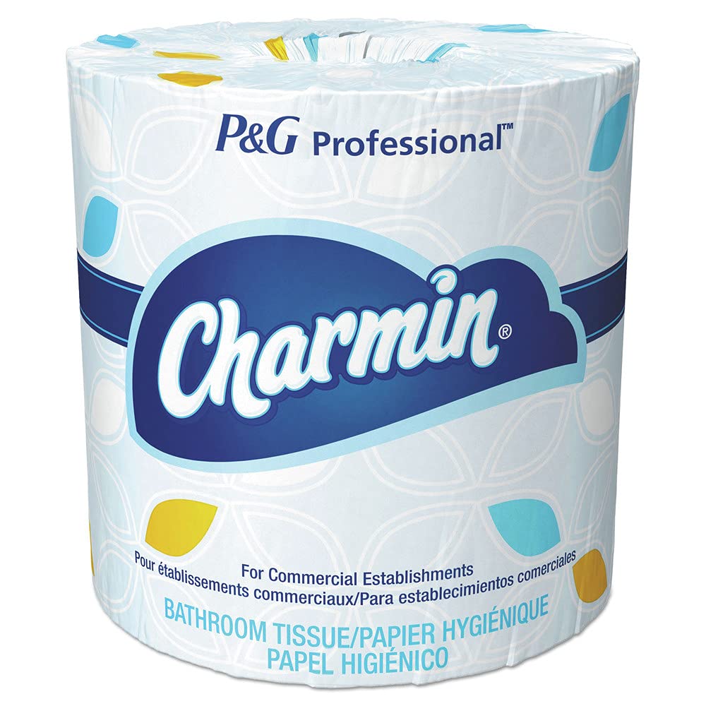 Charmin 71693 Commercial Bathroom Tissue - 450 Sheets/Roll, 75 Rolls/Carton, Individually Wrapped - Ideal for Offices, Restaurants & Public Restrooms