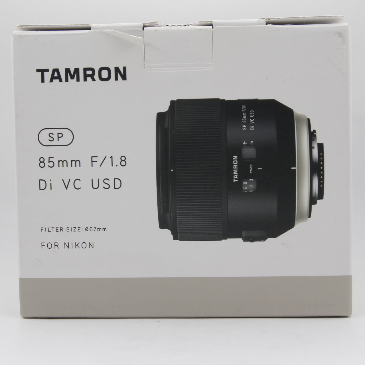 Used Tamron 85mm f/1.8 Di VC USD Lens for Nikon F Mount - Fast Aperture Portrait Lens with Vibration Compensation & Box - Perfect for Wedding Photography, Street Portraits & Low Light Shooting