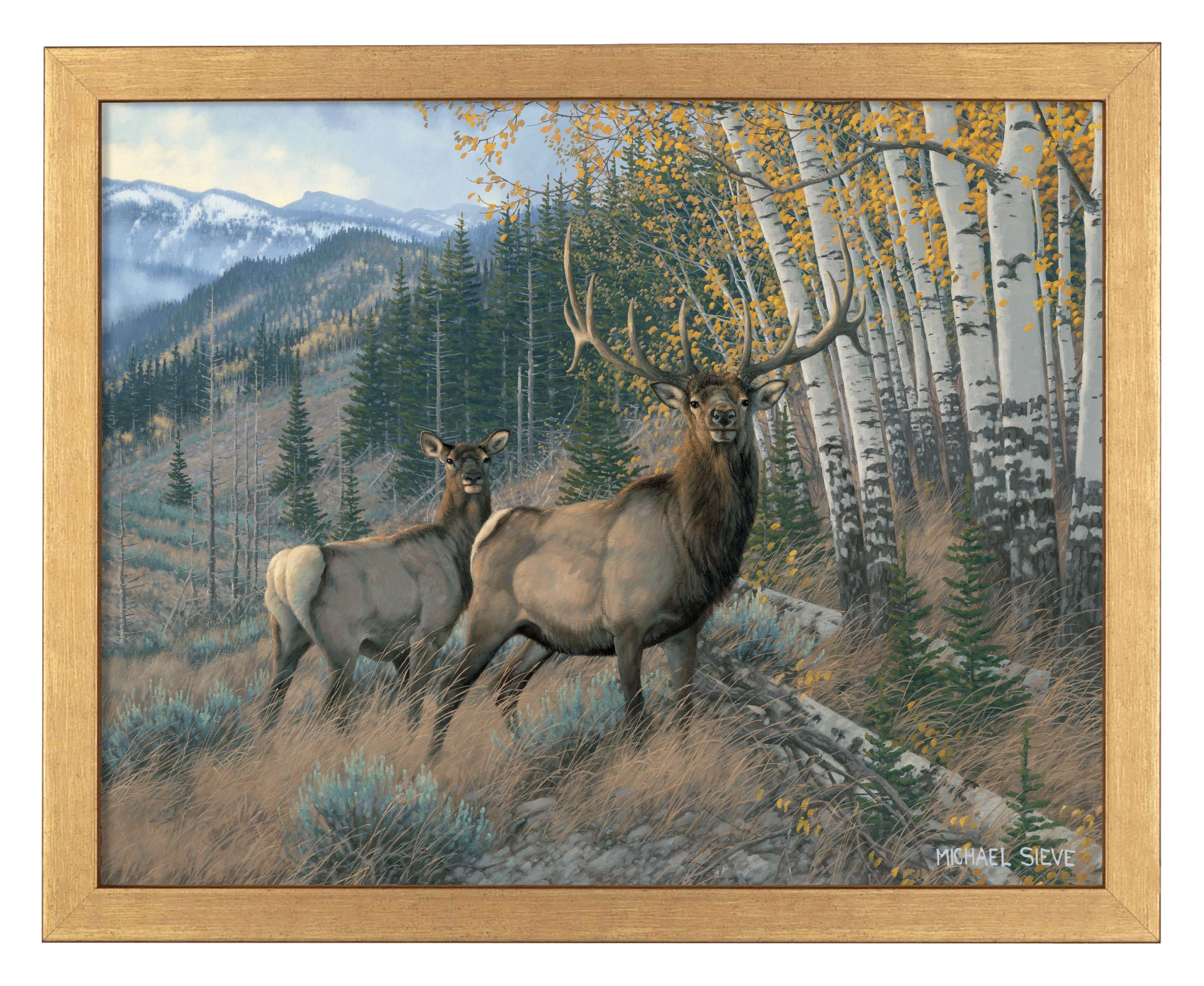 Eastern Slope Elk Art Print - Stunning Wildlife Wall Decor for Home, Office & Cabin - Perfect for Nature Lovers & Hunting Enthusiasts