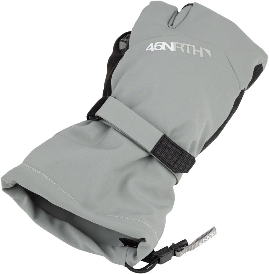 45NRTH 2024 Sturmfist 3 Gloves - Lobster Style Winter Gloves for Extreme Cold Weather, Waterproof & Windproof, Glacial Grey, Large - Ideal for Snowboarding, Skiing & Outdoor Winter Activities