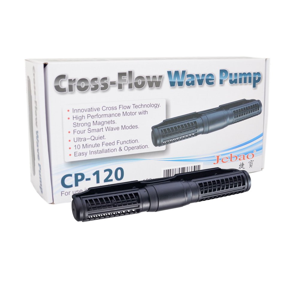 Jebao SCP-120 Cross Flow Pump Wave Maker with Controller - Powerful Aquarium Water Circulation for Reef Tanks & Saltwater Fish Tanks