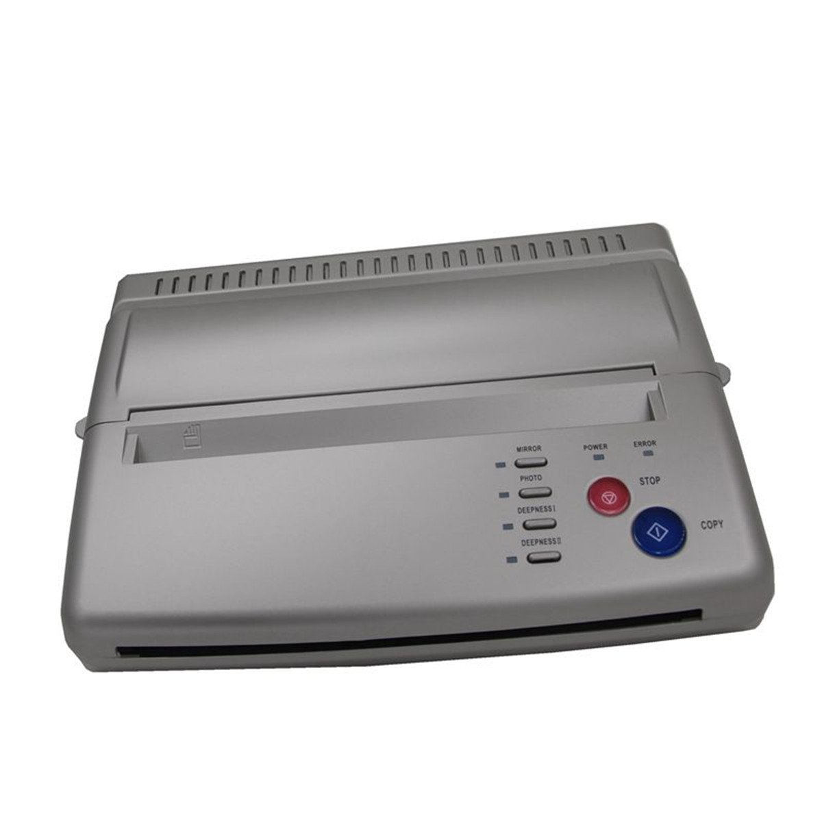 Biomaser Silver Tattoo Transfer Stencil Machine - Professional Thermal Copier Printer with 50 Stencil Papers for Tattoo Artists & Body Art Studios | Perfect for Creating Precise Tattoo Designs & Permanent Makeup Stencils