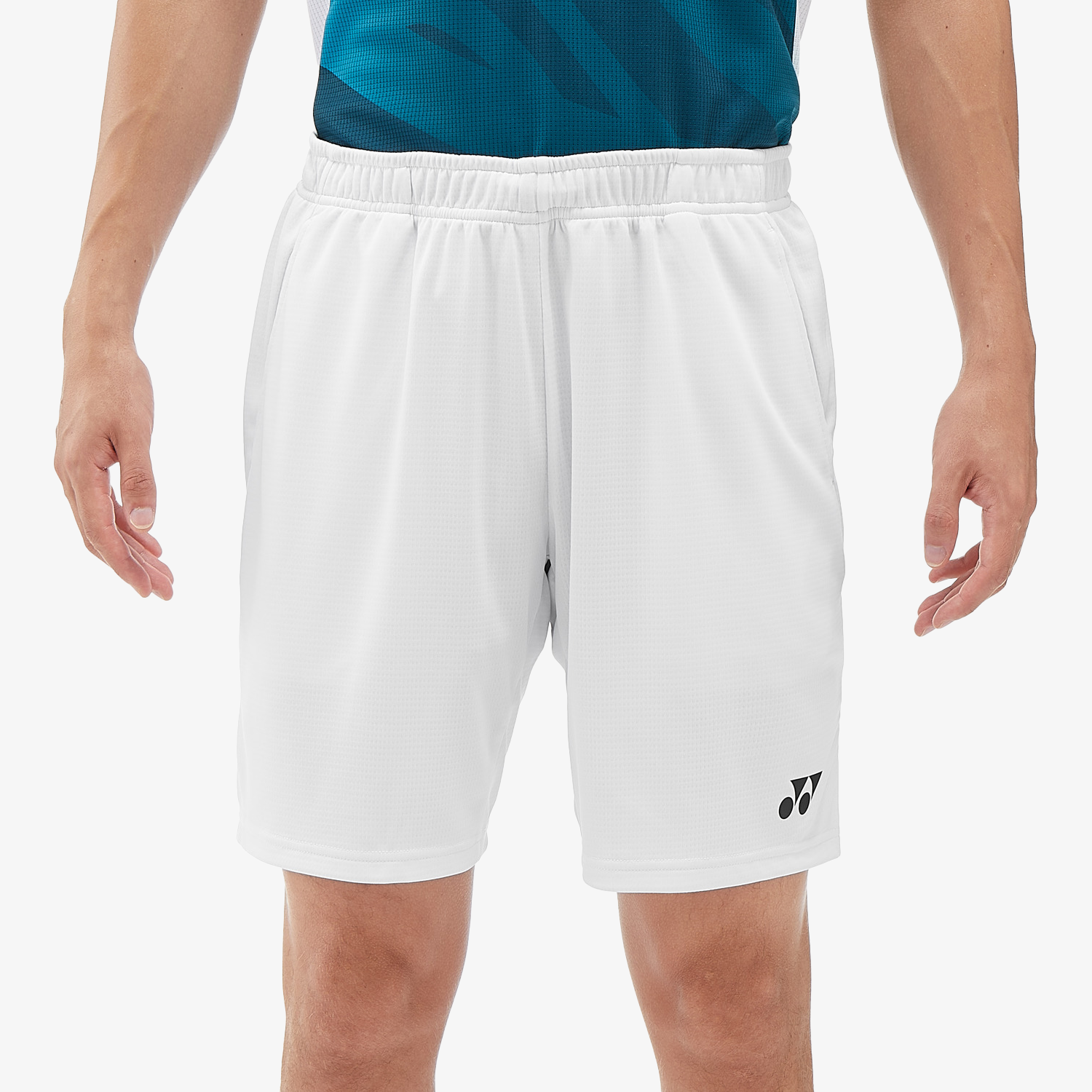 Yonex Men's Knitted Half Pants 15170 - White | Comfortable Athletic Shorts for Tennis, Badminton & Casual Wear