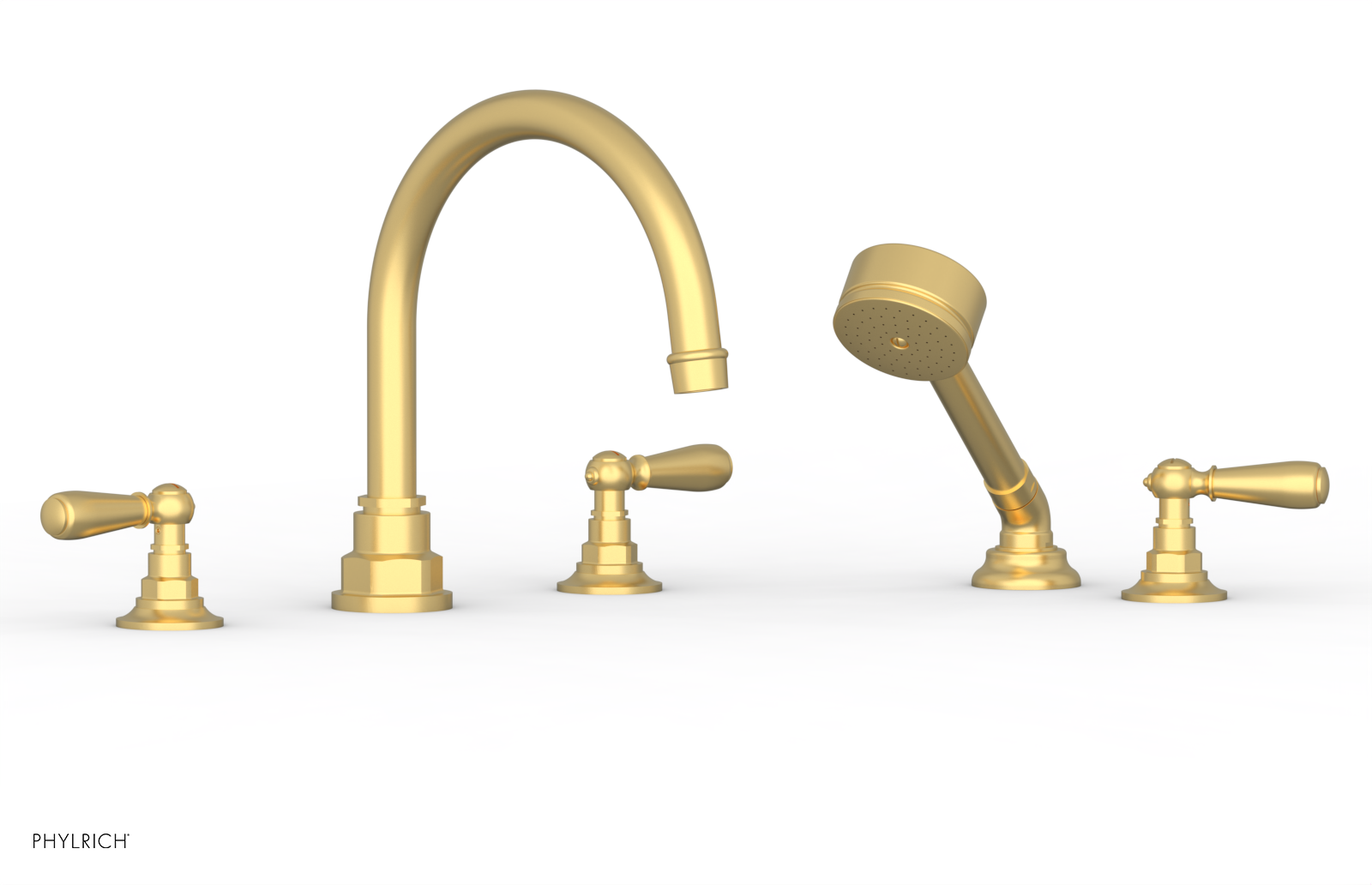 Jamestown Deck Tub Set with Hand Shower & Lever Handles - 165