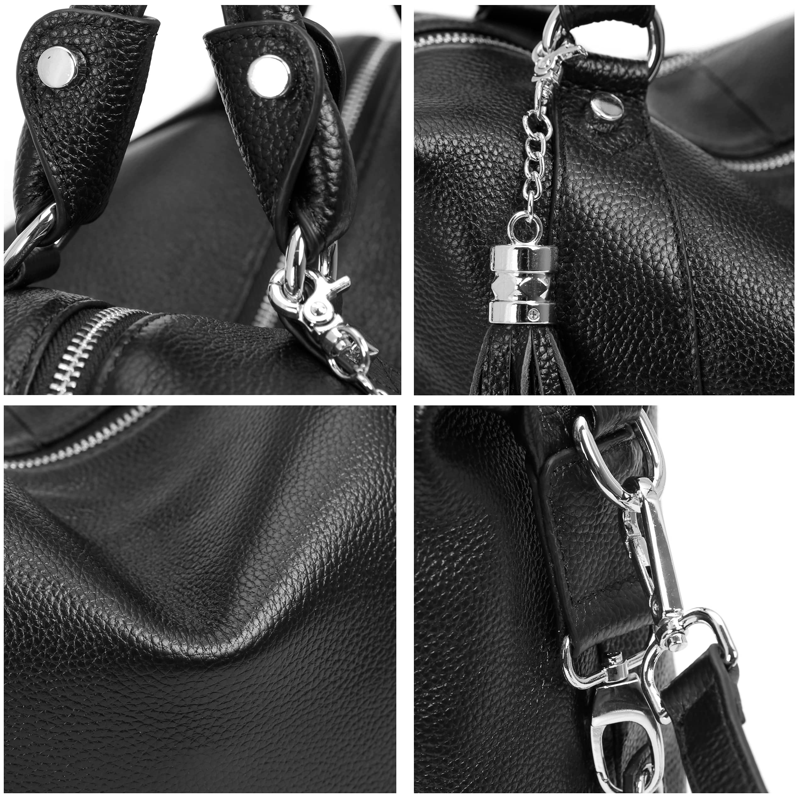 Stylish HESHE Leather Purses & Handbags for Women - Shoulder Tote, Hobo, Crossbody & Top Handle Bags - Perfect for Work, Travel & Everyday Use