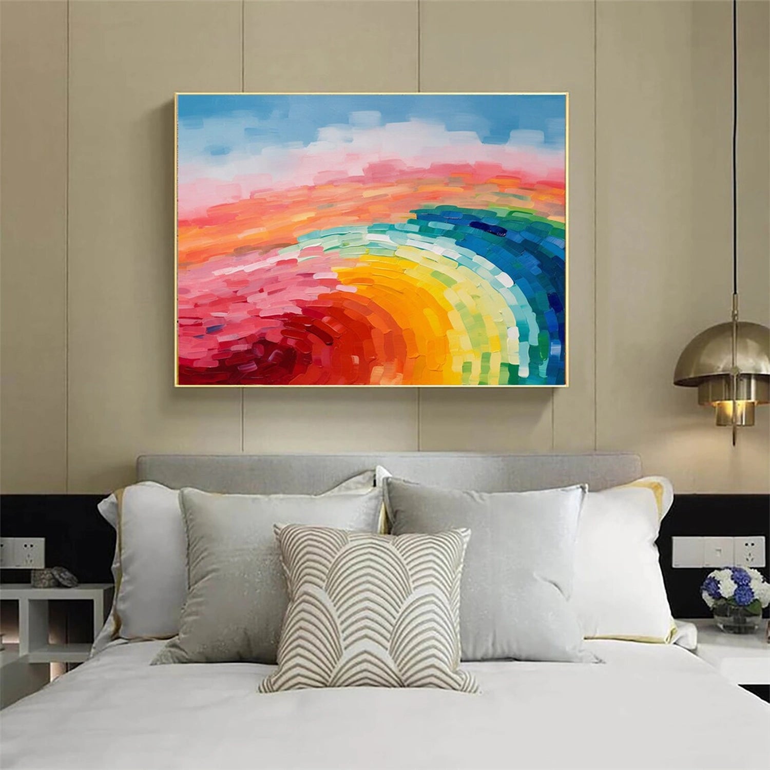 Abstract Painting #AB 300 - Modern Wall Art for Home & Office Decor | Perfect for Living Room, Bedroom, or Workspace