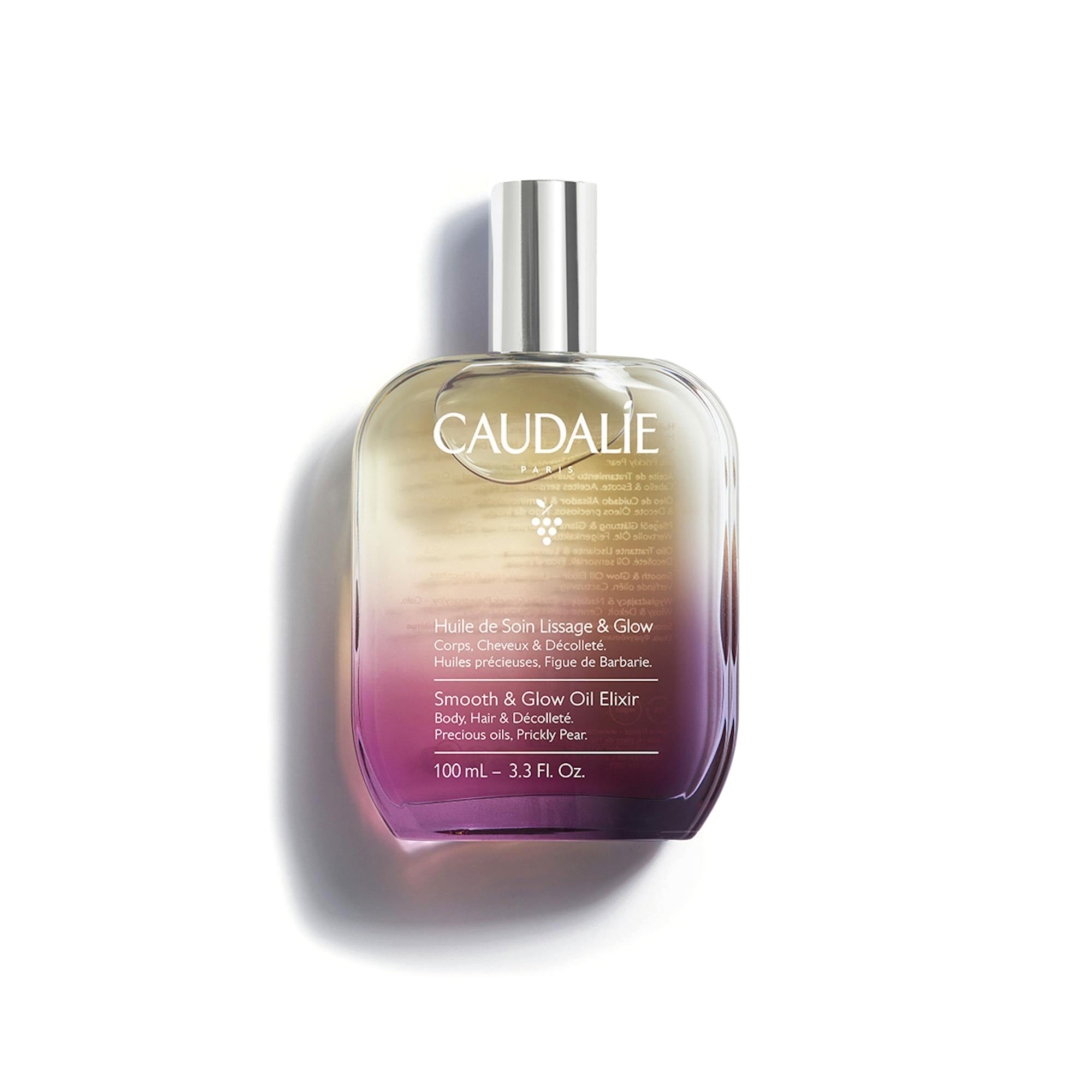 Caudalie Smooth & Glow Body Elixir - Hydrating & Nourishing Body Oil for Radiant Skin | Perfect for Dry Skin Care & Post-Shower Moisturizing