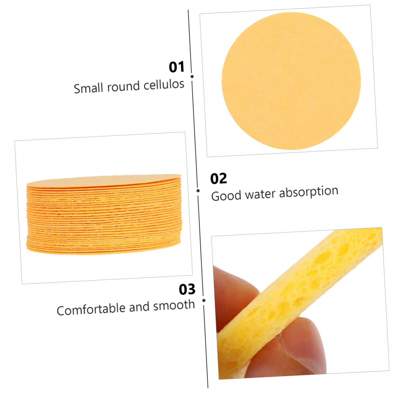 DOITOOL 90 Pcs Compressed Cotton Makeup Sponges - Foundation & Body Powder Puff, Wood Pulp Beauty Blenders for Flawless Makeup Application - Perfect for Home, Travel & Professional Makeup Kits