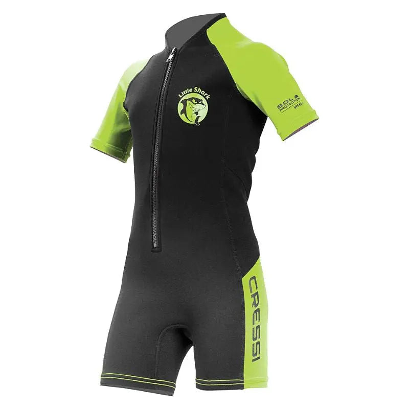 Cressi Little Shark 3 Kids Wetsuit for Swimming & Snorkeling - UV Protection & Comfort Fit for Children Ages 3-14 Years - Perfect for Pool, Beach & Water Sports Activities