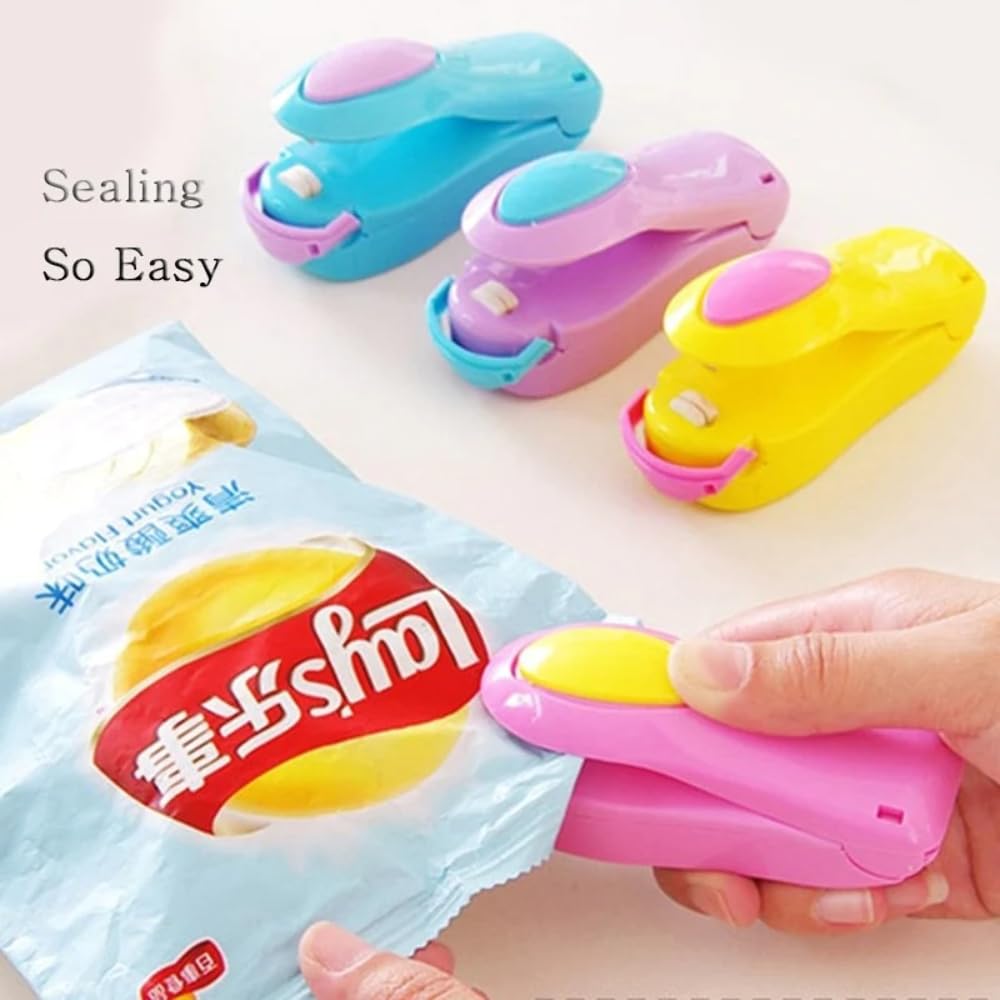 Mini Vacuum Sealer for Food Storage - Portable Household Sealing Machine for Freshness Preservation - Perfect for Kitchen, Travel & Meal Prep