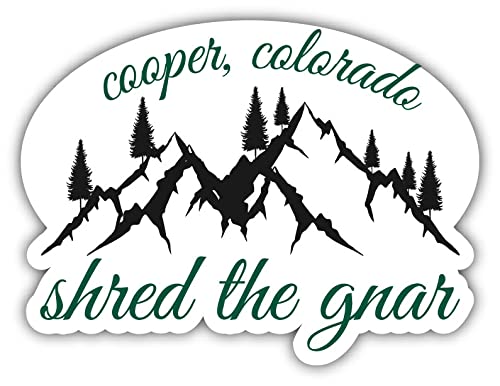 Big Sky Montana Ski & Snowboard Adventure Vinyl Decal Sticker - 4 Inch Mountain Design for Helmets, Laptops & Water Bottles