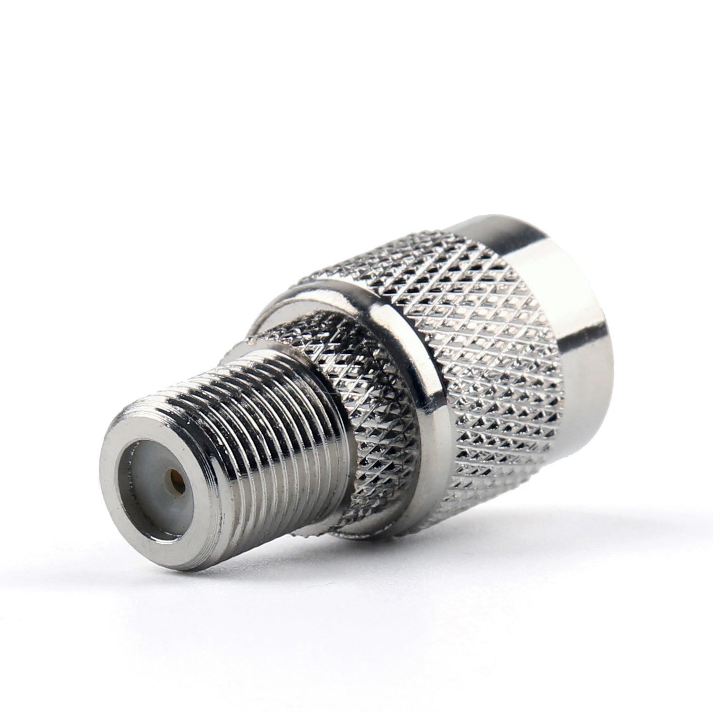 10Pcs TNC Male to F Female RF Connector Adapter - Straight Plug for TV, Antenna, CCTV & Ham Radio (Perfect for Signal Transmission & Coaxial Cable Connections)