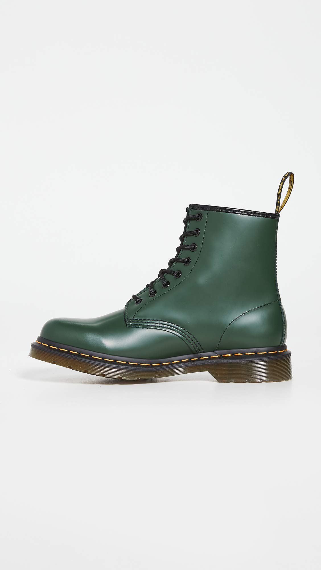 Dr. Martens 1460 8-Eye Leather Boots for Men & Women - Classic Black Ankle Boots with Air-Cushioned Sole - Perfect for Punk, Rock, and Everyday Street Style