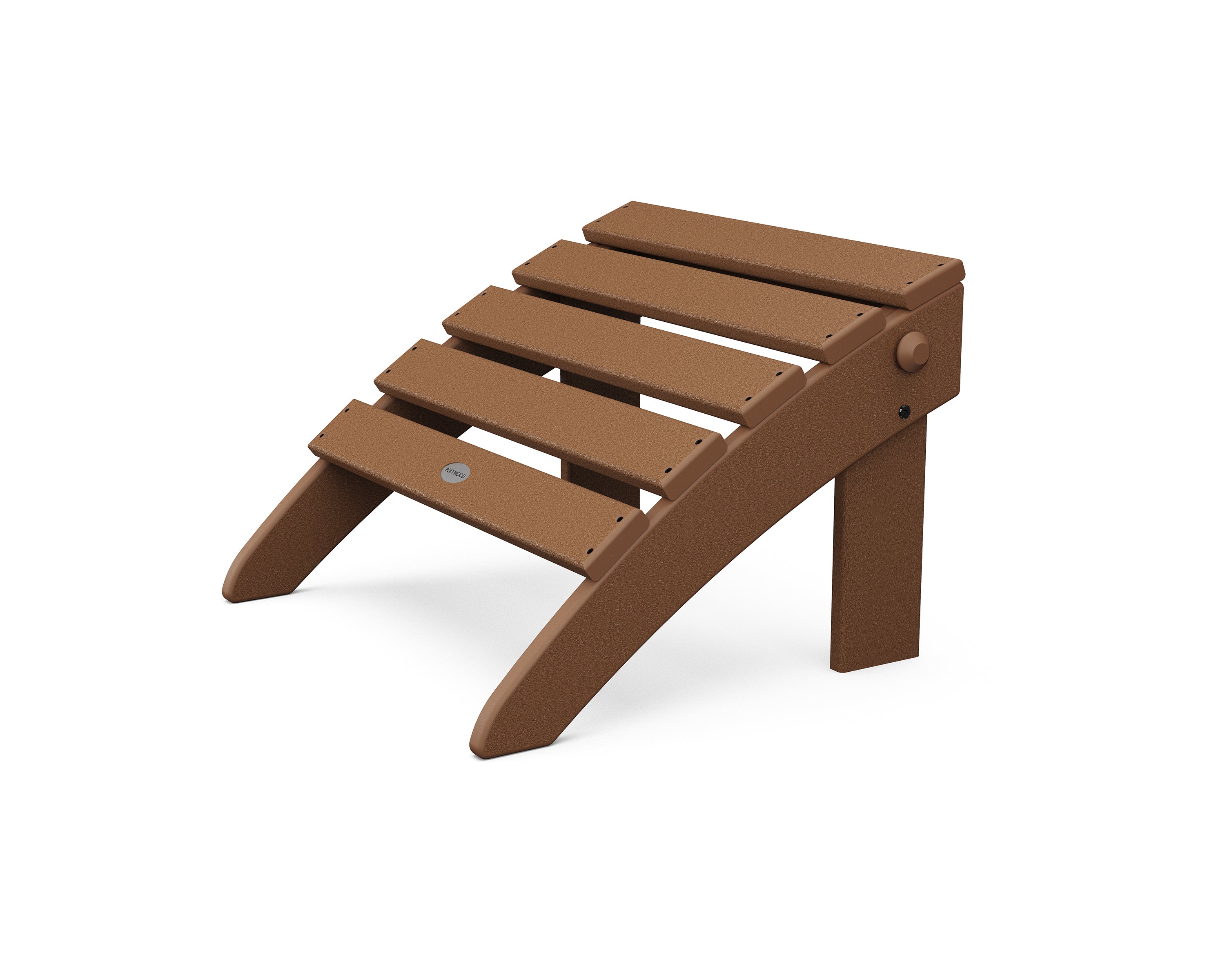 POLYWOOD Classic Adirondack Folding Ottoman - Weather-Resistant Outdoor Furniture for Patio, Garden & Poolside Use