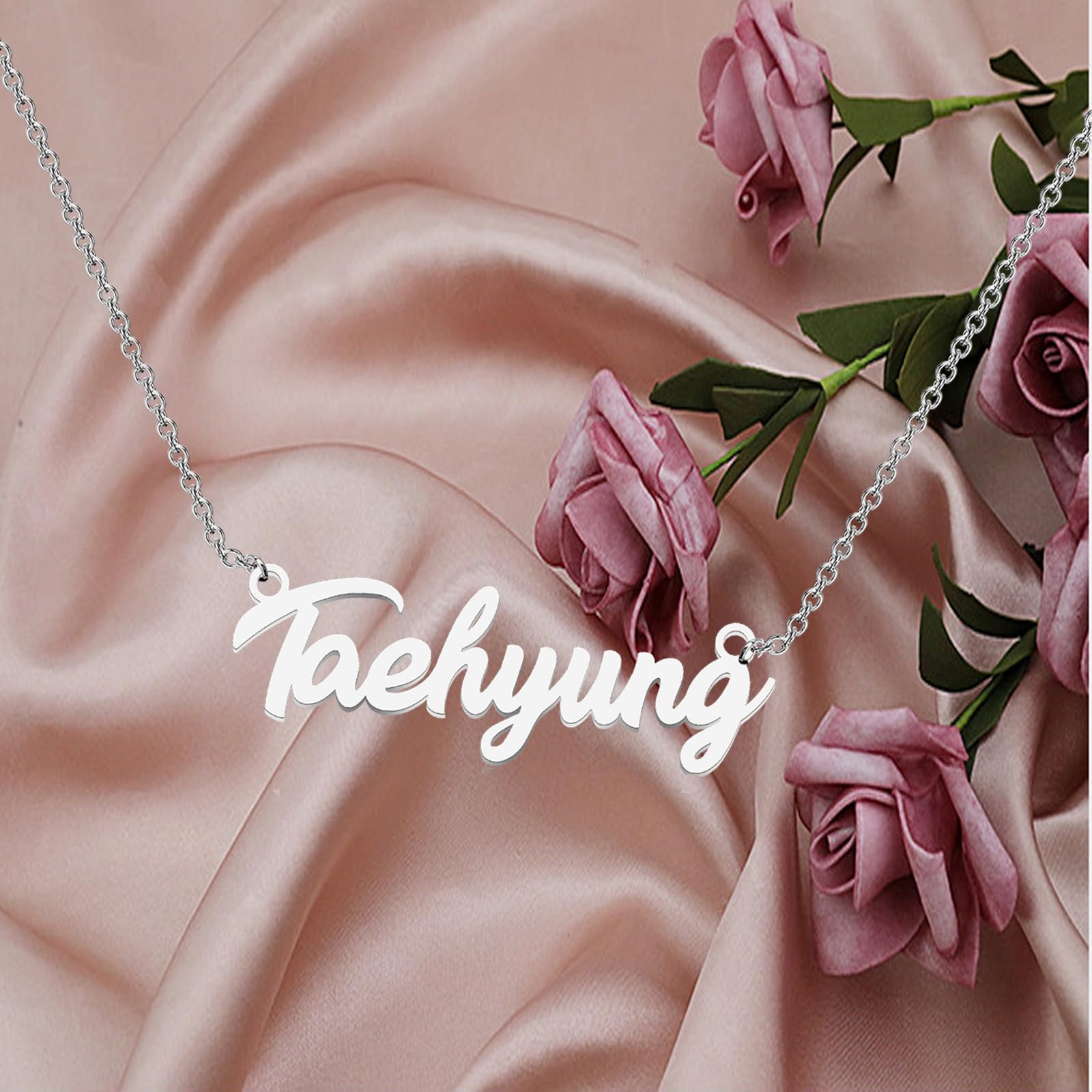 Kpop Singer Necklace with Card - Official Kpop Merchandise & Jewelry Gift for Fans - Perfect for Concerts, Birthdays, and Kpop Fan Events