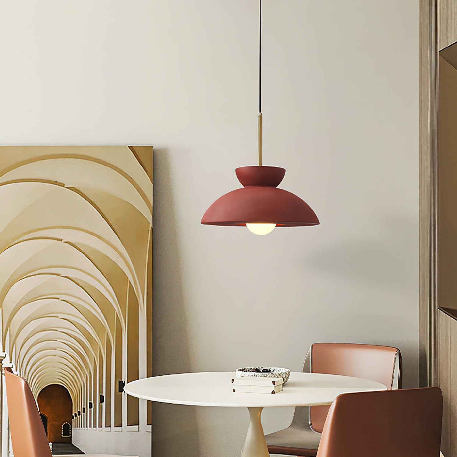 Augustus Pendant Lamp - Modern Hanging Light Fixture for Kitchen Island, Dining Room & Bedroom | Dimmable LED Chandelier with Adjustable Height