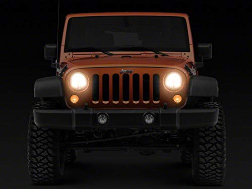 Raxiom LED Projector Headlights with Halo Rings for Jeep Wrangler JK (2007-2018) - High-Performance Off-Road Lighting Upgrade for Night Driving & Adventure