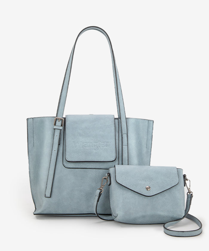 Wrangler Flap Shoulder Bag Set for Women & Men - Durable Crossbody Purse with Adjustable Strap - Perfect for Travel, Work & Everyday Use