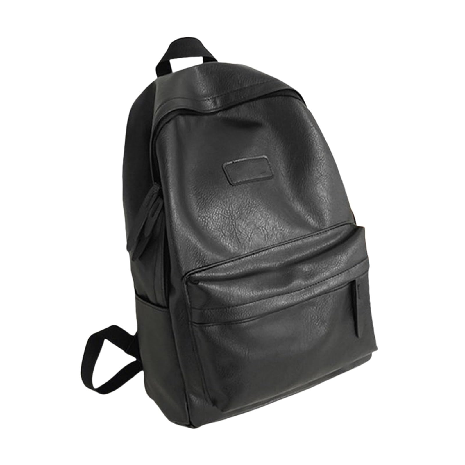 Korean Style PU Leather Backpack for Women & Men - Large Capacity Student School Backpack, Travel Backpack for College, Work & Daily Commute