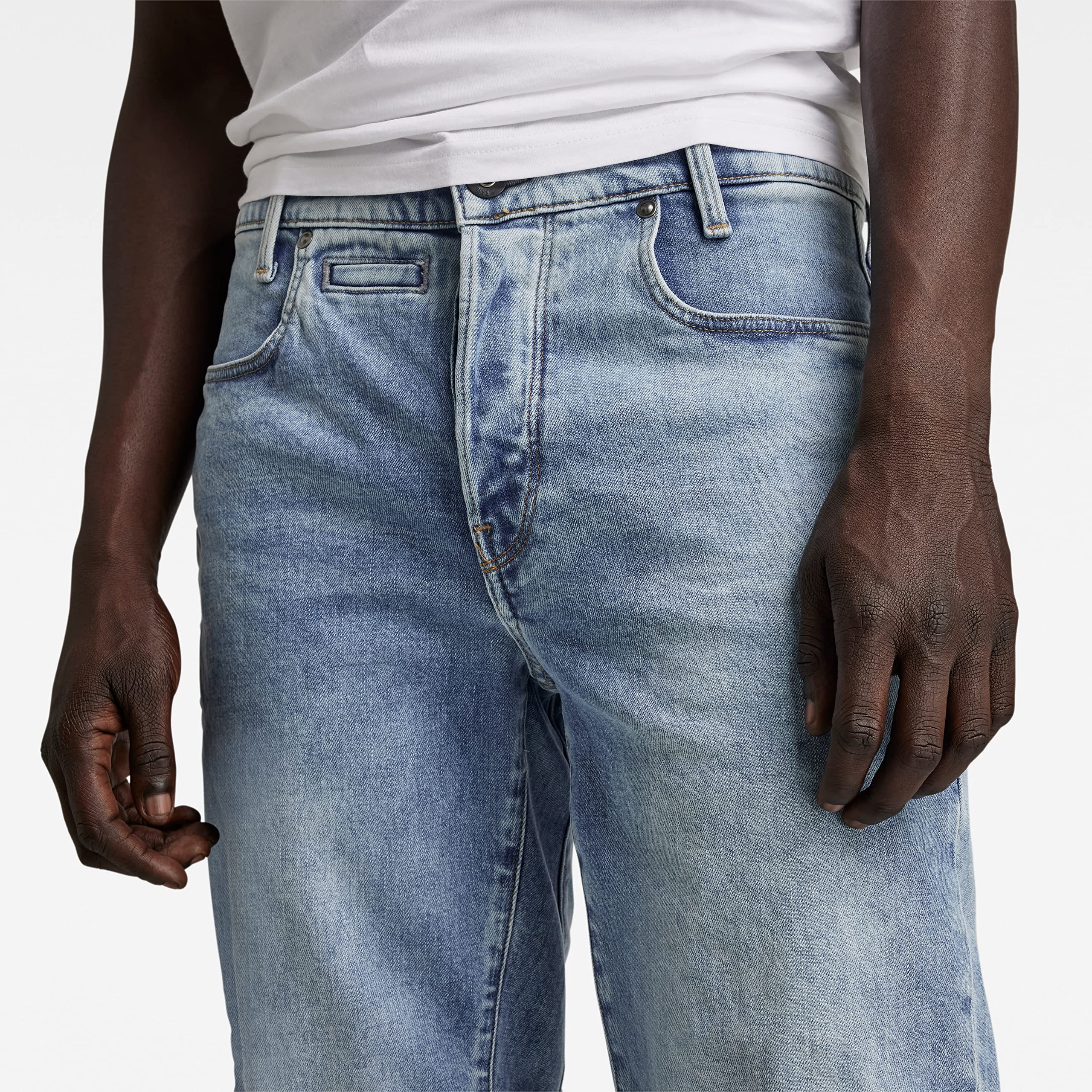 G-STAR Men's D-STAQ 3D Straight Fit Denim Shorts | Classic Blue Jeans Shorts for Men | Casual Summer Wear & Street Style Outfits