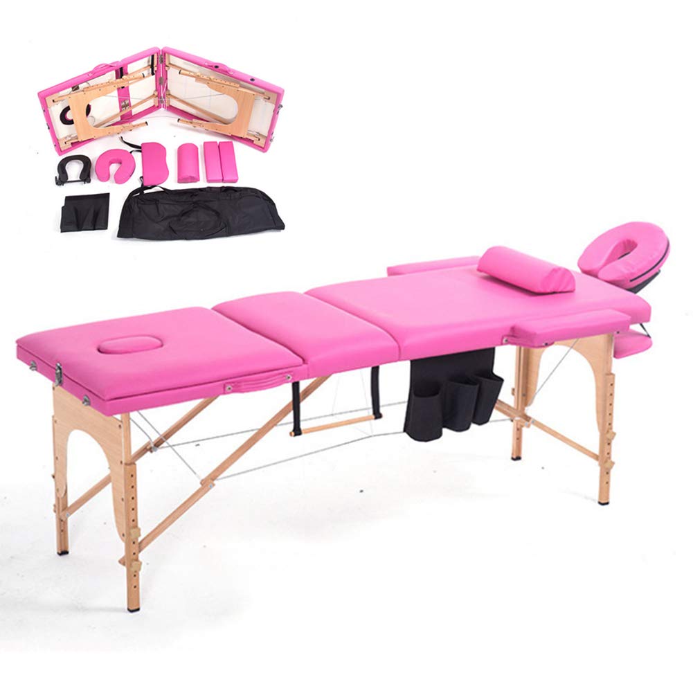 Professional Multifunctional Massage Bed for Beauty Salon & Spa - Acupuncture, Cupping, Tattoo Table with Waterproof Cover, Foldable Design & Includes Pillow & Tool Bag - Perfect for Home Massage, Spa Treatments & Tattoo Studios