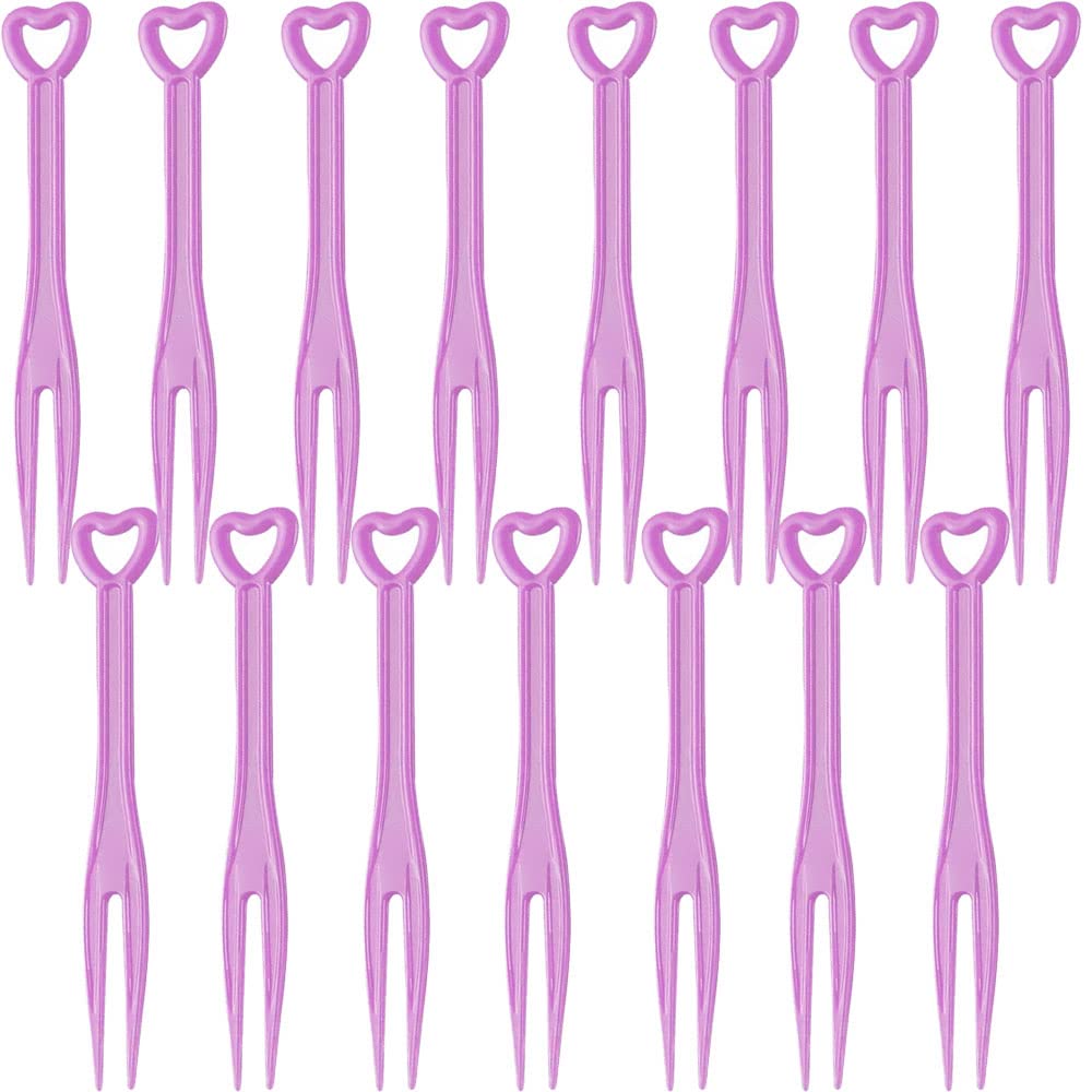 200pcs Disposable Pink Plastic Forks - Fruit Fork, Cake Fork, Dessert Fork for Parties, Pubs, Christmas, and Bistro Use - Perfect for Fruit Shops, Cake Shops, and Catering Events