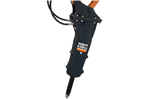 Kubota KXB560Q Hydraulic Breaker - Heavy Duty Demolition Hammer for Excavators, Construction & Road Work - Perfect for Breaking Concrete, Rocks & Asphalt