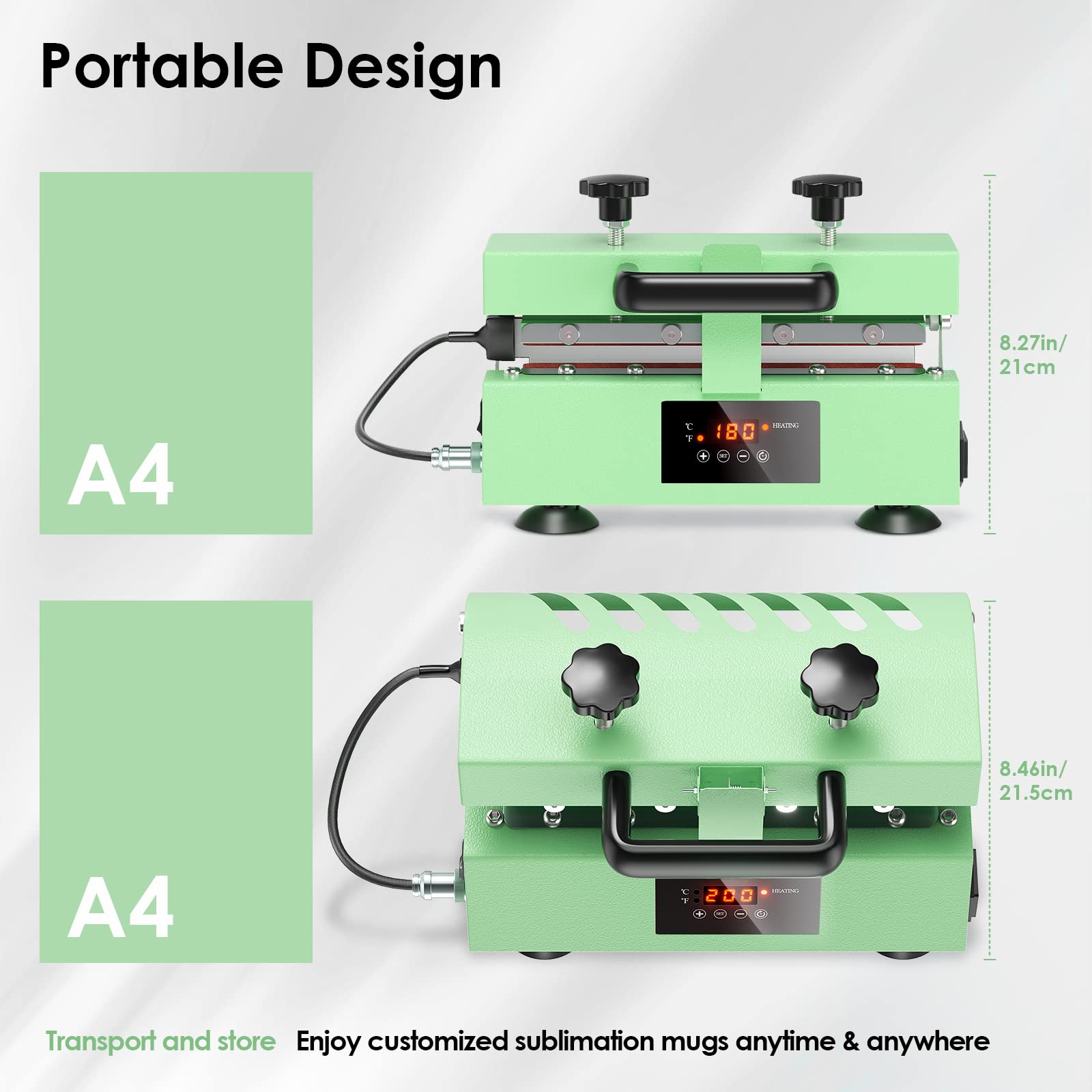 110V Auto Timer Tumbler Heat Press Machine for 11-30oz Sublimation - Perfect for Straight Tumblers, Ceramic Mugs & Glass Cans - Digital Temp & Timer Control - Ideal for DIY Custom Drinkware, Personalized Gifts & Small Business Printing