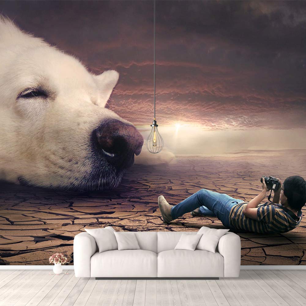 IDEA4WALL Fantasy View Mystery Collage Removable Wallpaper - Peel and Stick Wall Mural for Bedroom (100x144 inches) - Perfect for Home Decor, Nursery, Living Room & Office Spaces