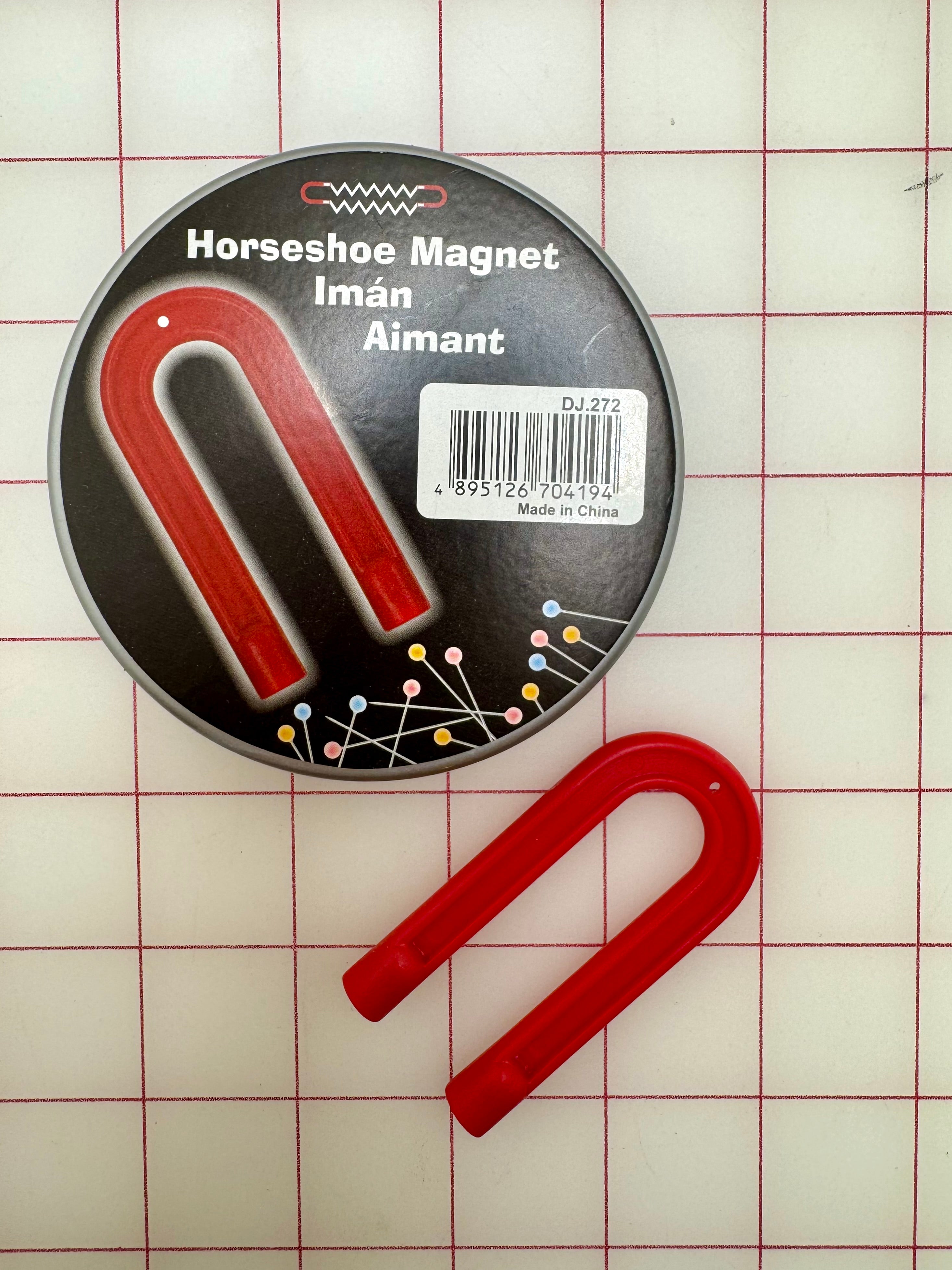 Strong Horseshoe Magnet for Picking Up Pins, Nails & Small Metal Objects - Perfect for Science Experiments, DIY Projects & Workshops