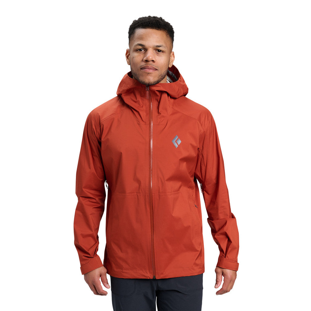 Black Diamond Fineline Stretch Shell Jacket for Men - Waterproof Hiking & Outdoor Adventure Gear for Climbing, Skiing & Winter Sports