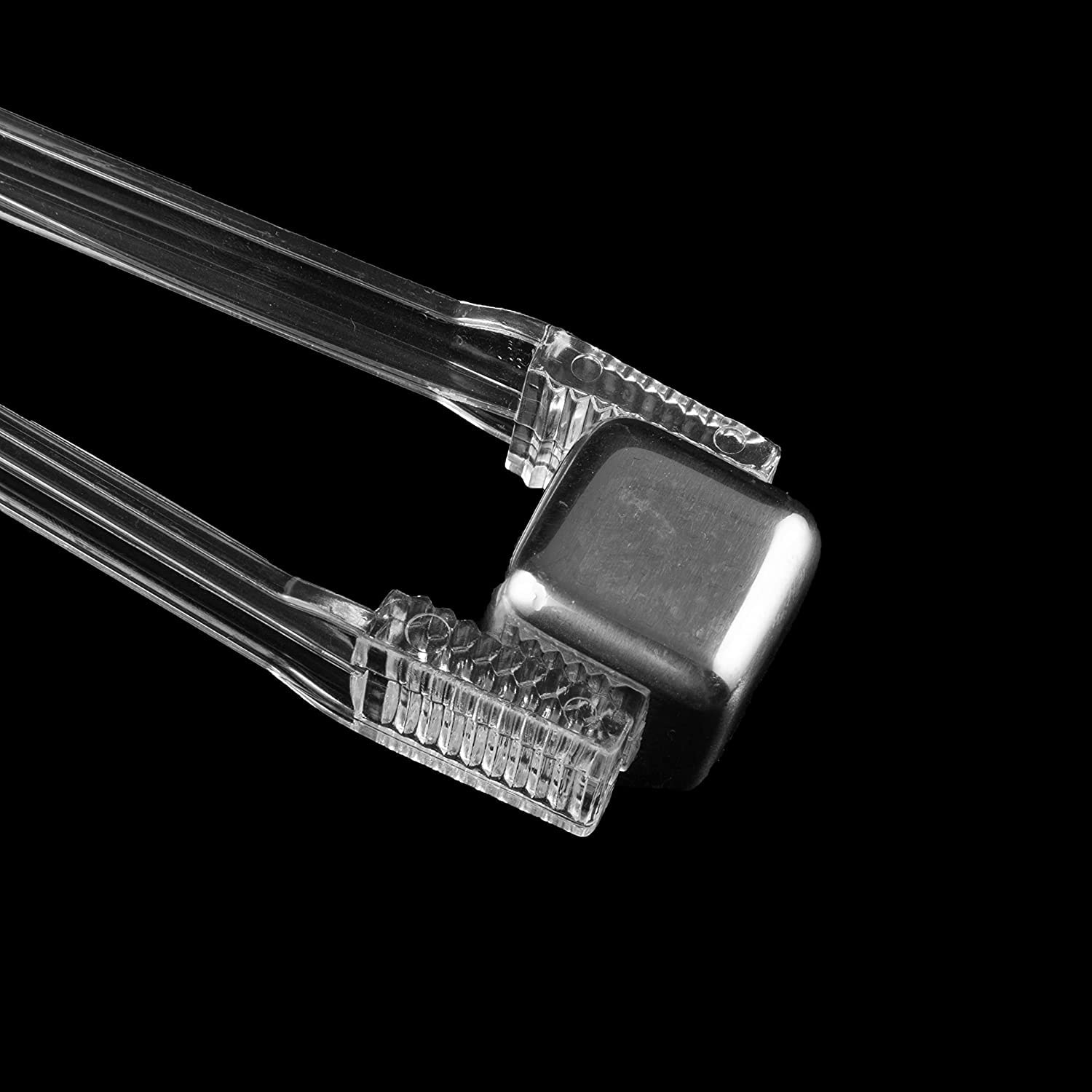 J-Chen 15-Piece Clear Plastic Buffet Tongs Set - 6.3 Inch Mini Serving Utensils for Appetizers, Desserts, Cakes & Sandwiches - Perfect for Tea Parties, Coffee Events & Catering (Kitchen, Buffet, Ice Serving)