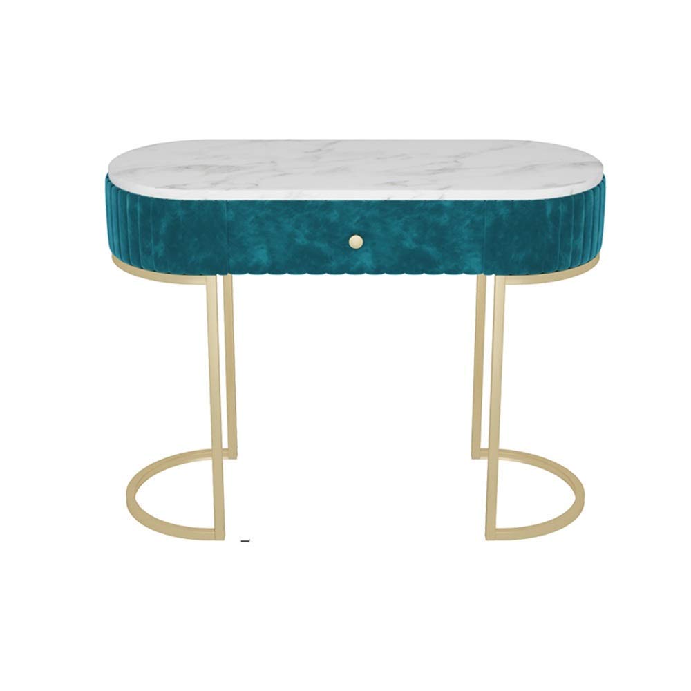 **Adjustable LED Mirror Vanity Table Set with Marble Top & Cushioned Stool – Entryway Sofa Console, Dressing & Makeup Table for Bedroom, Closet or Hallway – Perfect for Glamorous Makeup & Stylish Home Decor**