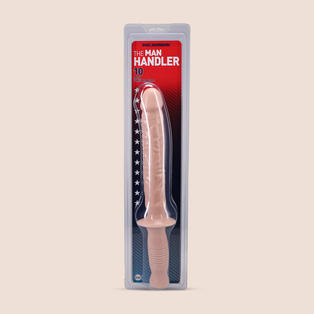 The Manhandler - 10 Inch Realistic Dildo for Men & Women | Lifelike Silicone Adult Toy for Couples Play, Solo Pleasure & BDSM Scenes