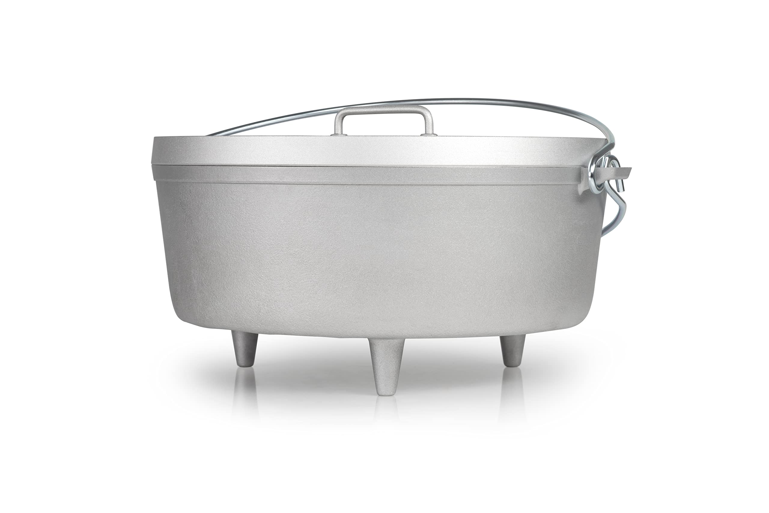 GSI Outdoors 12-Inch Aluminum Dutch Oven with Fixed Legs - Perfect for Camping, Backpacking, Cabin Cooking & Home Kitchen Use | Heavy Duty Outdoor Cookware for Baking, Stewing & Roasting Over Campfire or Stove