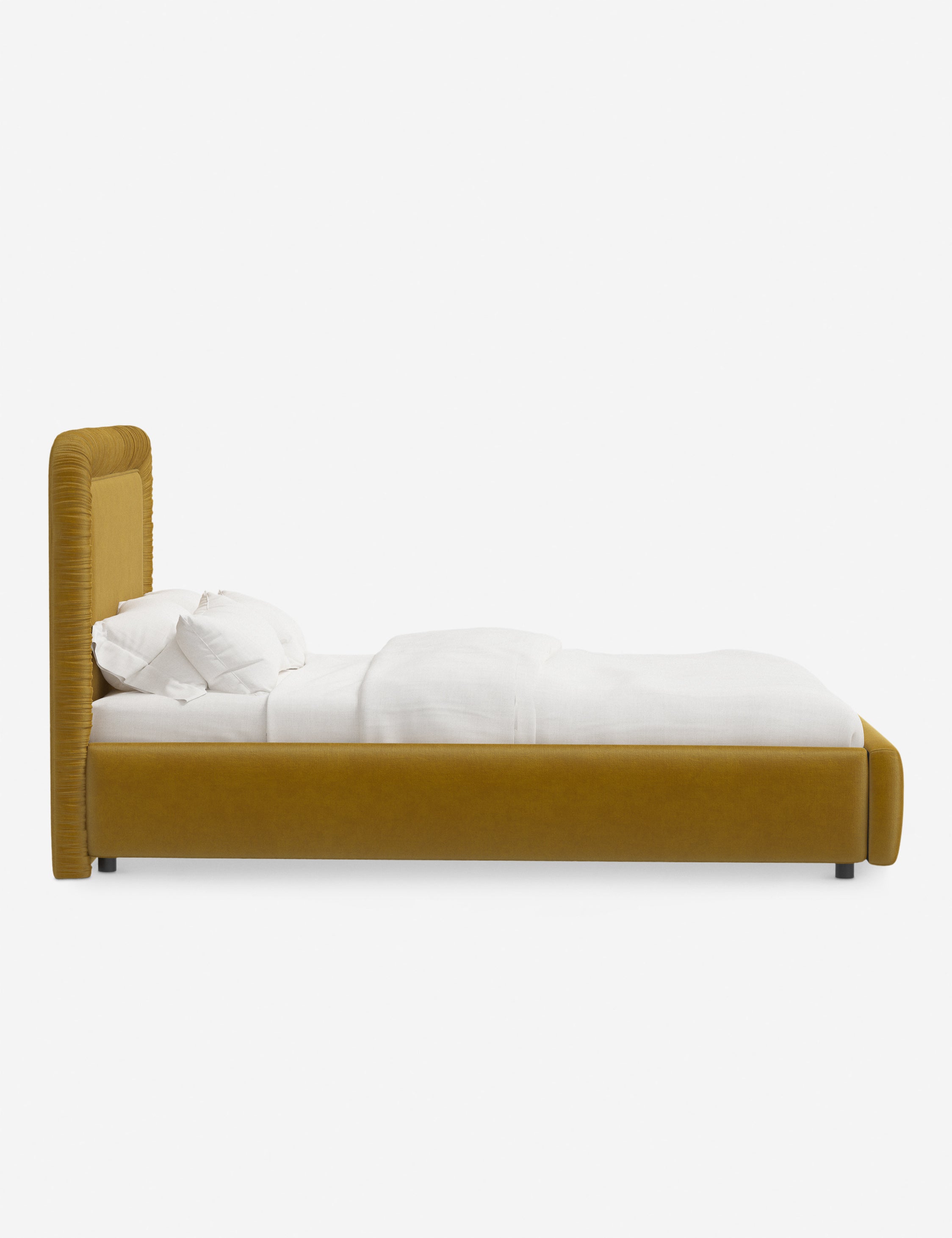 Courtet Platform Bed Frame - Modern Minimalist Wooden Bed with Storage - Perfect for Small Bedrooms, Guest Rooms & Studio Apartments
