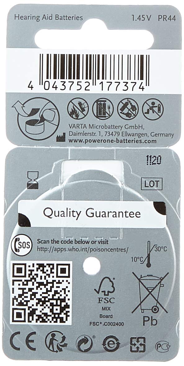 VARTA Power One Zinc Air Hearing Aid Batteries (Blue) Size 675 - 60 Pack | Long-Lasting & Reliable for Hearing Devices | Perfect for Travel, Work & Daily Use