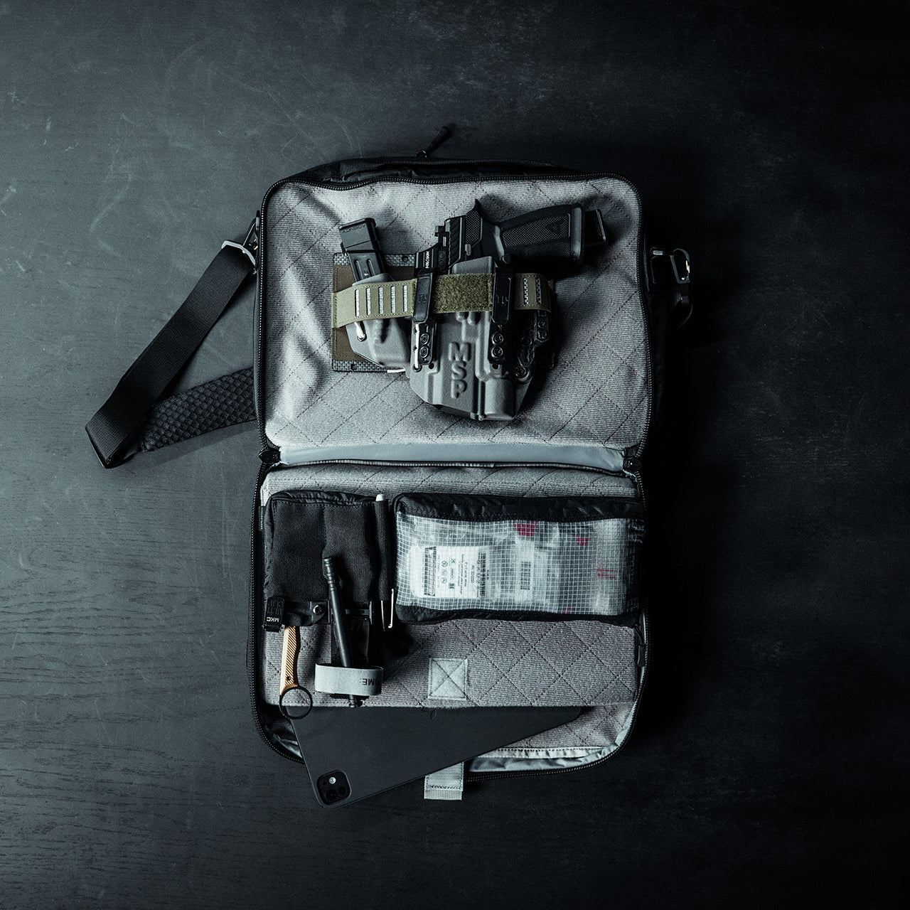 Eberlestock Fade Brief Tactical Laptop Sleeve with Hidden CCW Pocket - Durable EDC Bag for Work, Travel & Outdoor Adventures