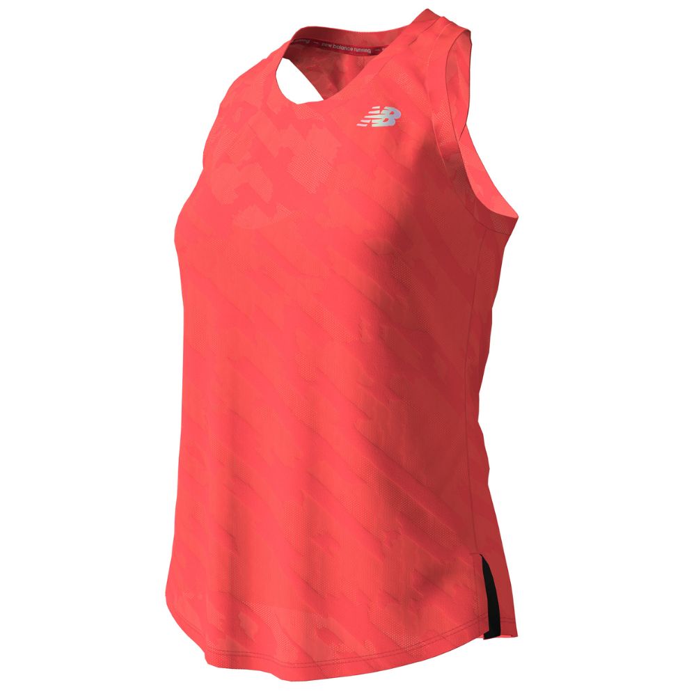 New Balance Women's Q Speed Jacquard ICEx Tank Top - Lightweight Breathable Workout Shirt for Running, Yoga & Gym Training