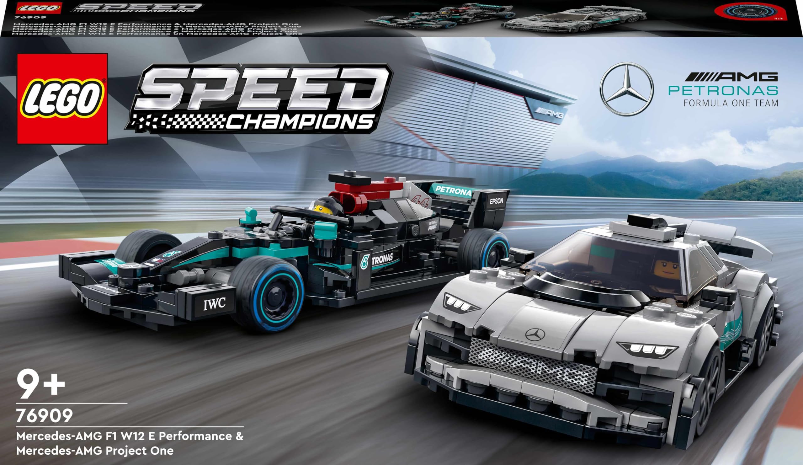 LEGO Speed Champions 76924 Mercedes-AMG G 63 & SL 63 Building Kit + 76909 F1 W12 E Performance & Project One - Collector's Car Model Sets for Kids & Adults - Perfect for Display, Racing Play & Gift Giving