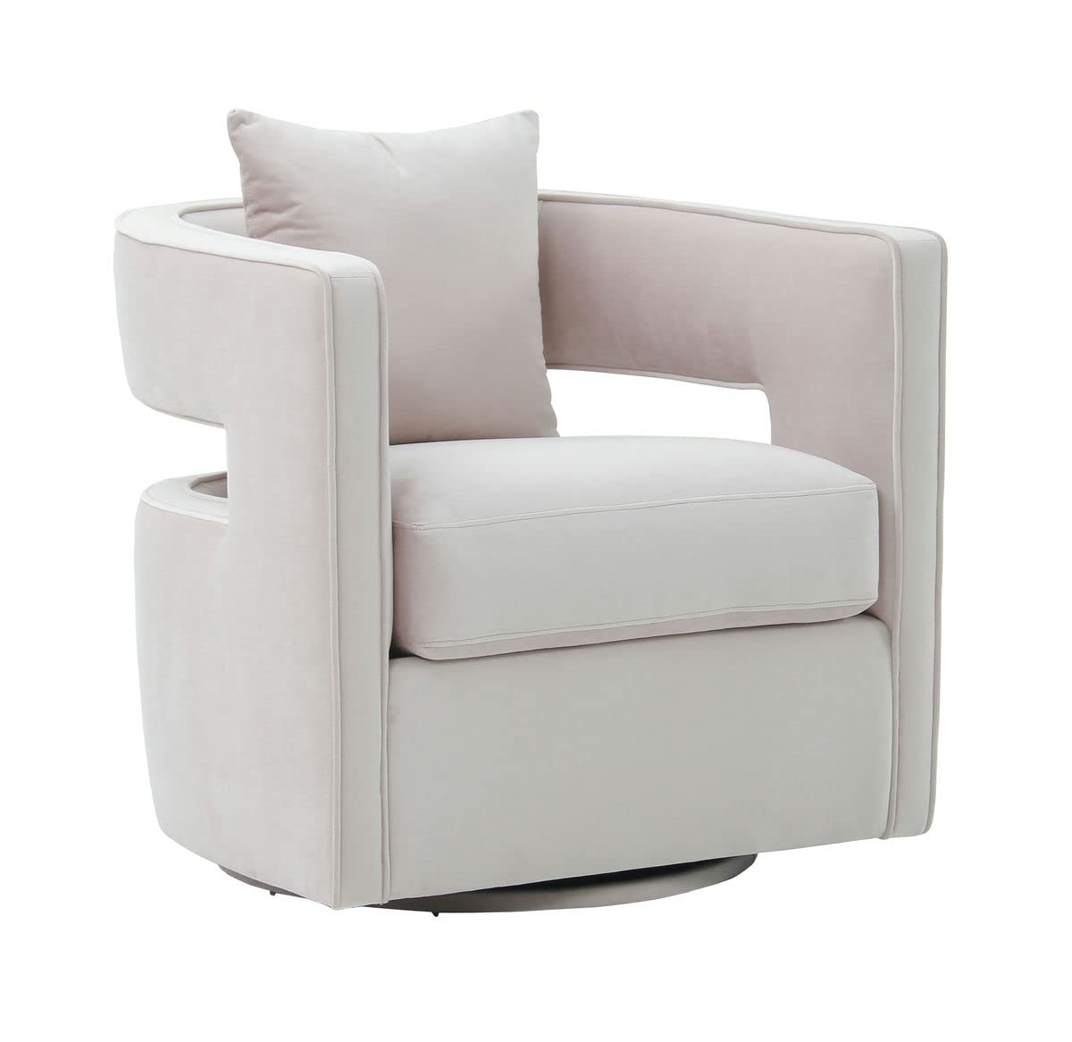 Tov Furniture Kennedy Swivel Chair - Modern Office Chair with 360-Degree Rotation, Ergonomic Design for Home & Workspace - Perfect for Conference Rooms, Gaming Setups & Reading Nooks
