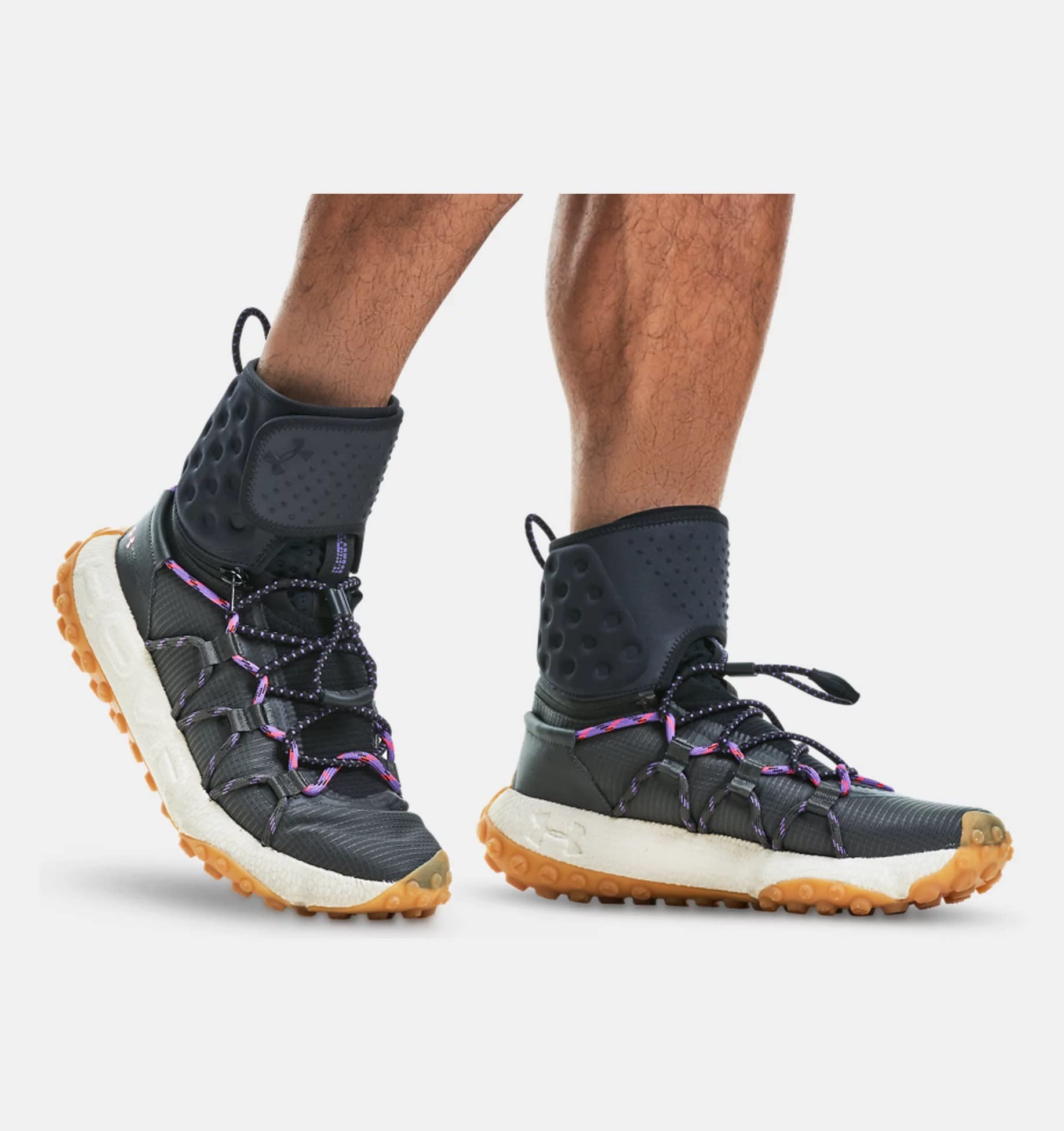 Under Armour UA HOVR Summit Fat Tire Running Shoes for Men - Gray/Black, Size 6.5 | Trail Running, Hiking & Outdoor Workouts