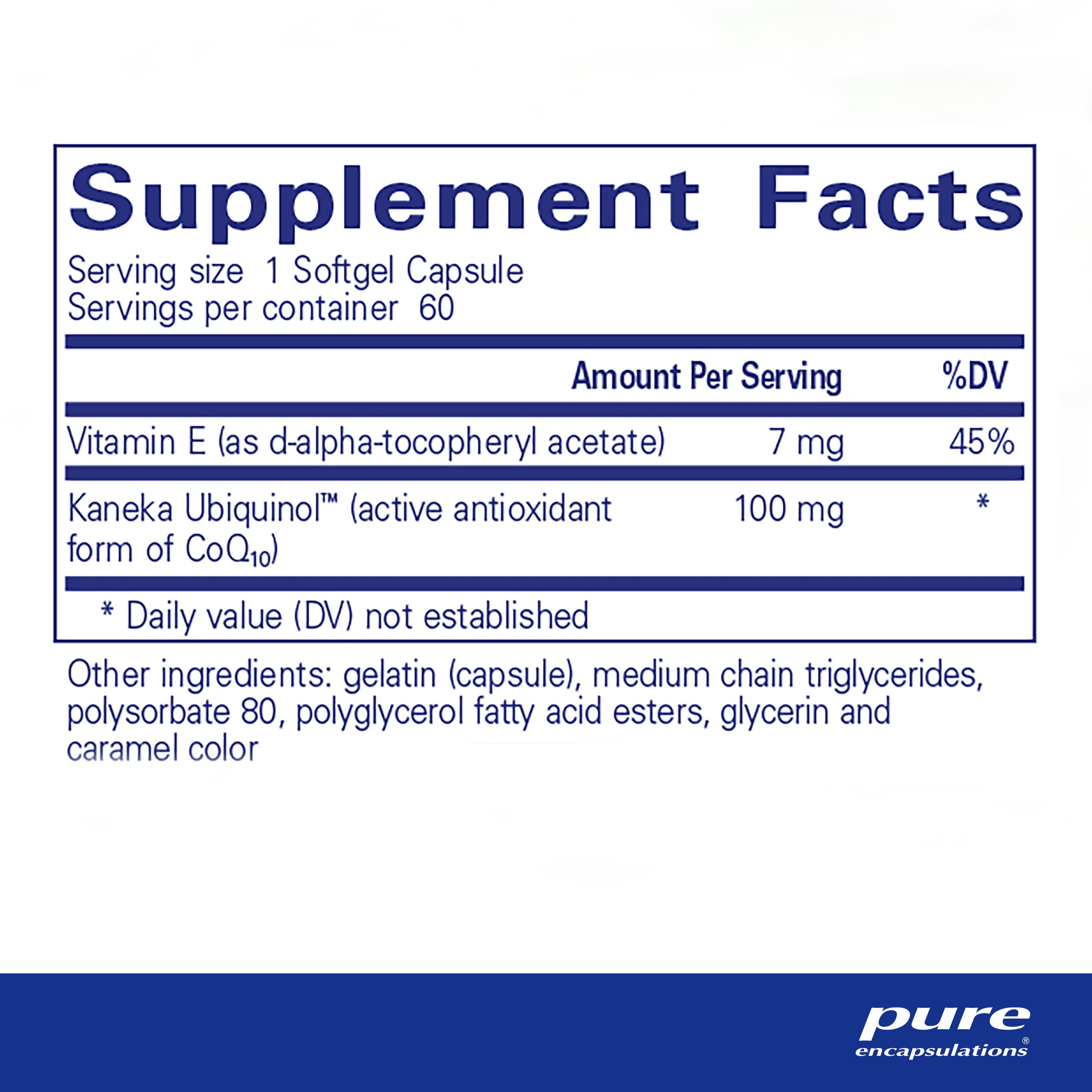 Pure Encapsulations Ubiquinol VESIsorb 60 Capsules - Hypoallergenic CoQ10 Supplement with Enhanced Absorption for Heart Health & Energy Support - Perfect for Active Adults & Cardiovascular Wellness