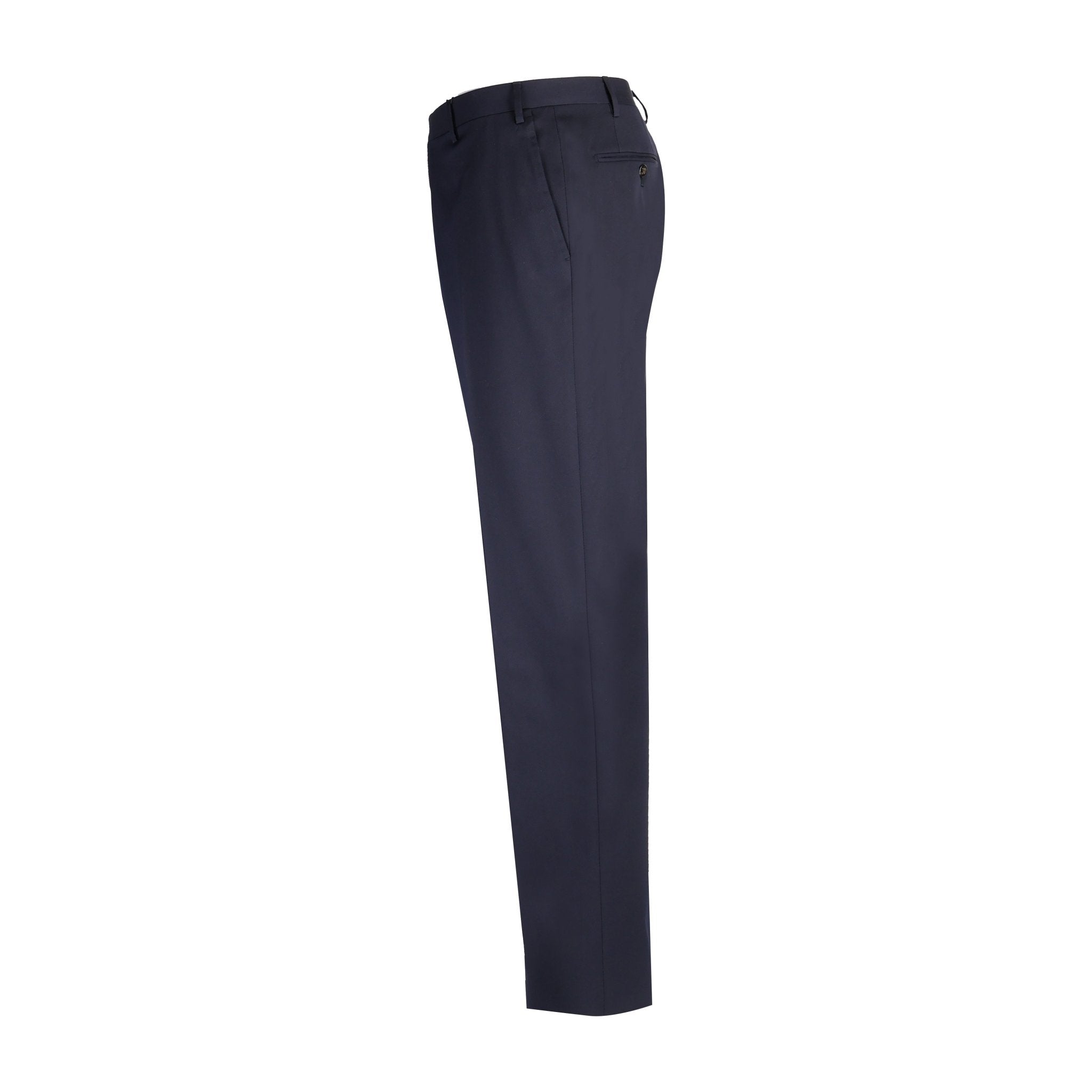 Premium CORNELIANI Stretch Wool Trousers for Men - Navy Blue Slim Fit Dress Pants - Comfortable Business & Office Wear for Professional Style