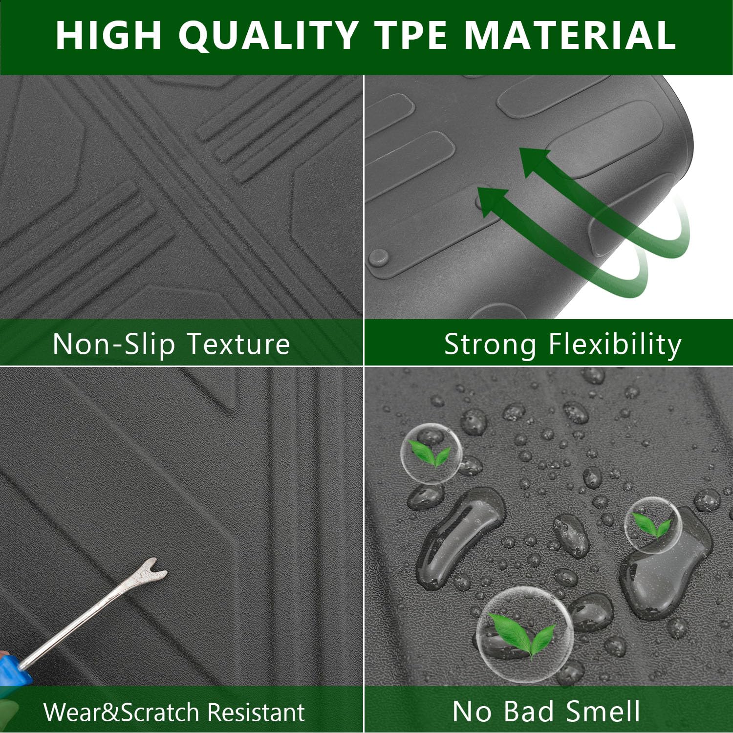 **2022-2025 Ford Maverick Truck Bed Mat & Tailgate Liner Set - Heavy Duty Cargo Mat for Gas & Hybrid Models | Durable Non-Slip Protection for Pickup Bed & Tailgate | Perfect for Hauling, Camping & Work**