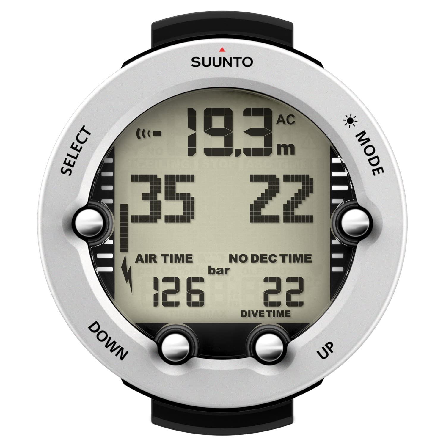 SUUNTO Vyper Novo Lite Dive Computer (White) - Perfect for Scuba Diving, Snorkeling & Water Sports
