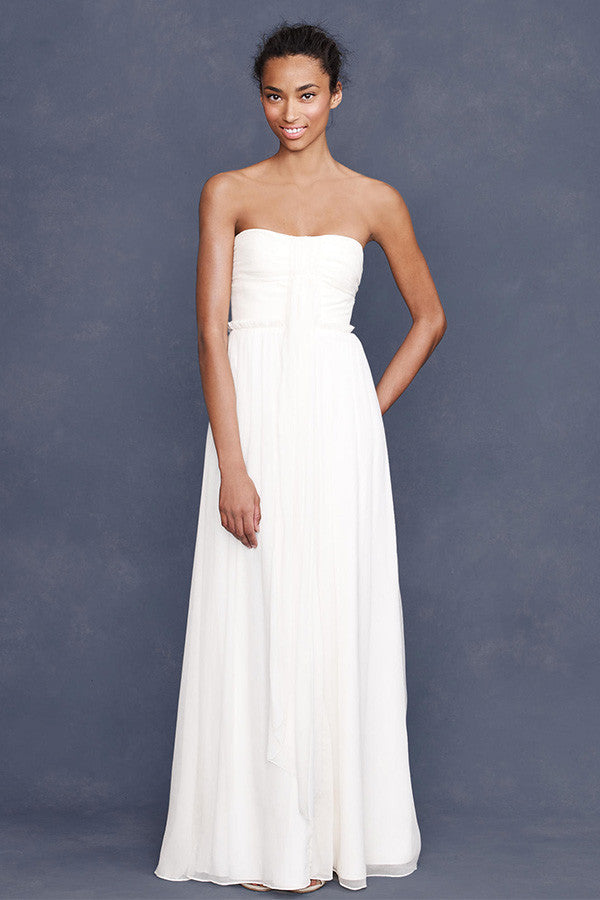 J. Crew Whitney Wedding Gown - Elegant Lace Bridal Dress for Church Ceremony & Beach Weddings