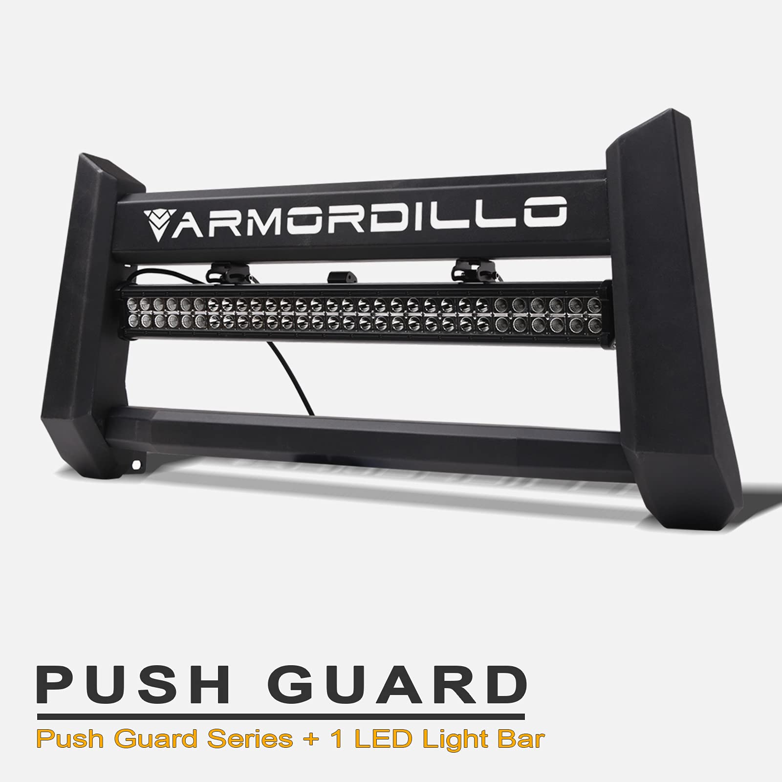 Compatible with 2015-2022 Ford F150 Steel Bumper Bull Bar Push Guard with 32